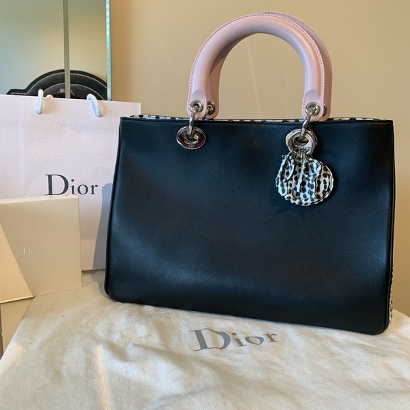 Diorissimo Tote Bag Python and Bullcalf Leather - Picture 10 of 12